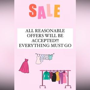 ALL REASONABLE OFFERS WILL BE ACCEPTED!!!